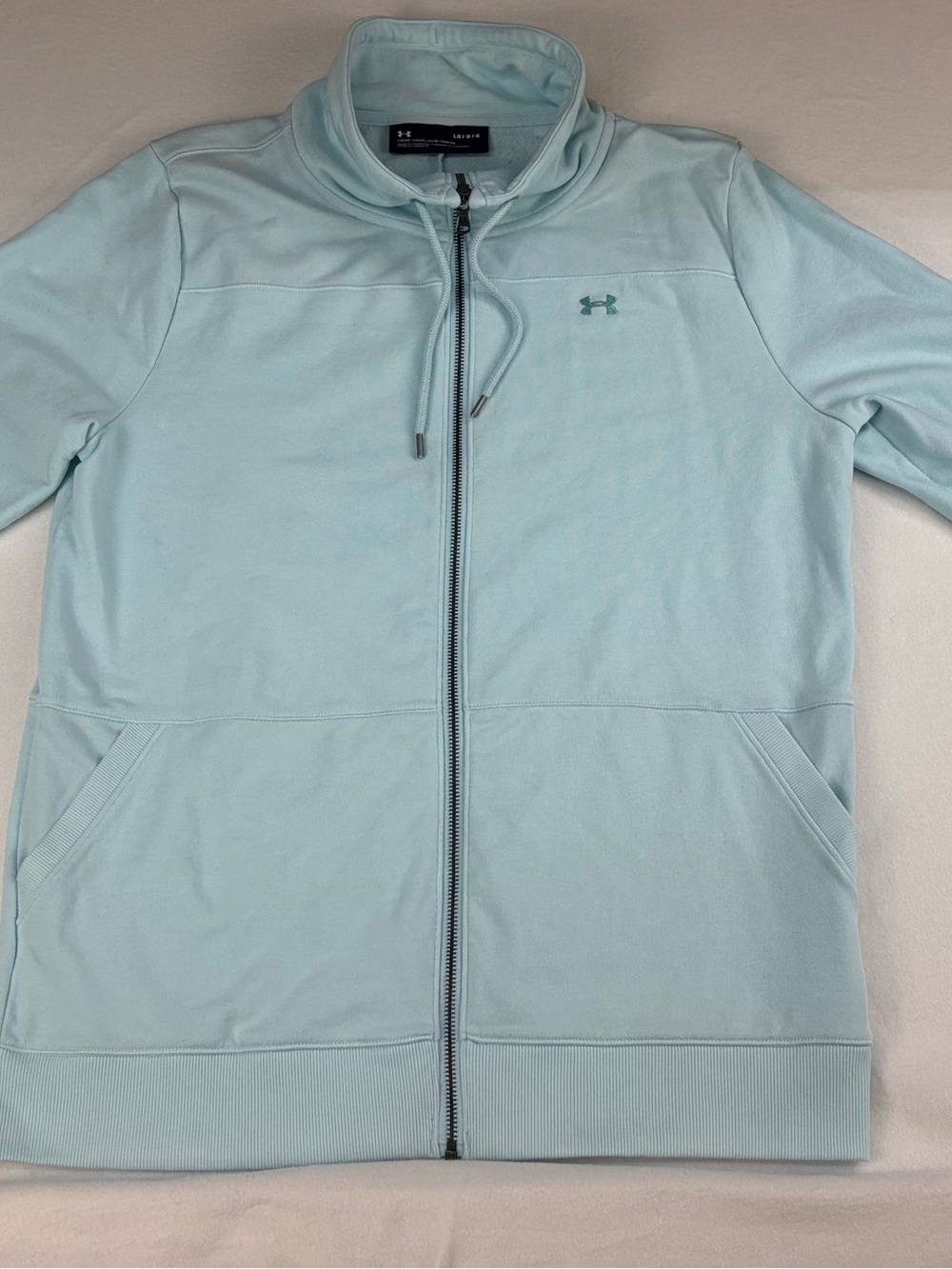 Under Armour Women's Light Blue Full-Zip Hoodie